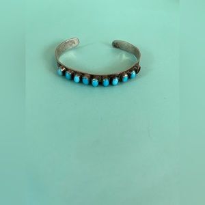 Vintage Silver Turquoise Bracelet